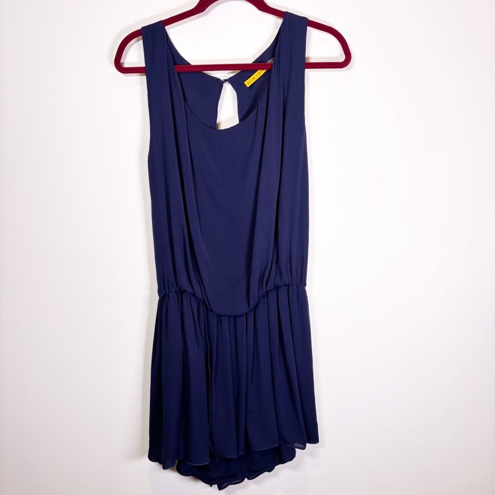 Alice + Olivia Silk Open Back Dress
